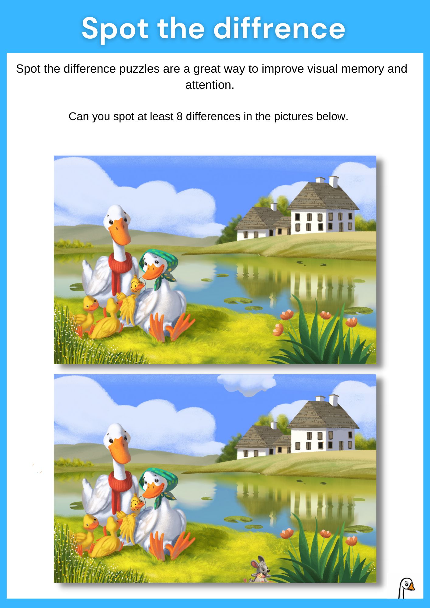 Spot the Difference activity